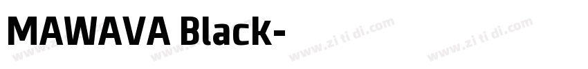 MAWAVA Black字体转换